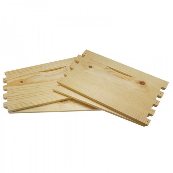10-Frame Deep Hive Box, Wax-Dipped Pine (Unassembled)